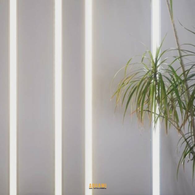 Profilé LED en aluminium avec ruban LED magique intégré pour éclairage décoratif