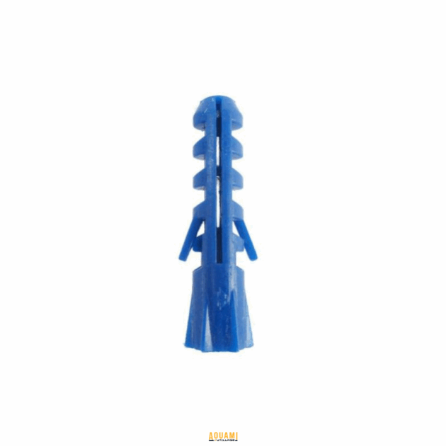 "Cheville en plastique – Solution pratique et fiable pour fixer des objets légers à moyens dans des matériaux comme le plâtre, le béton ou la brique. Disponible chez Outillage Aouami."