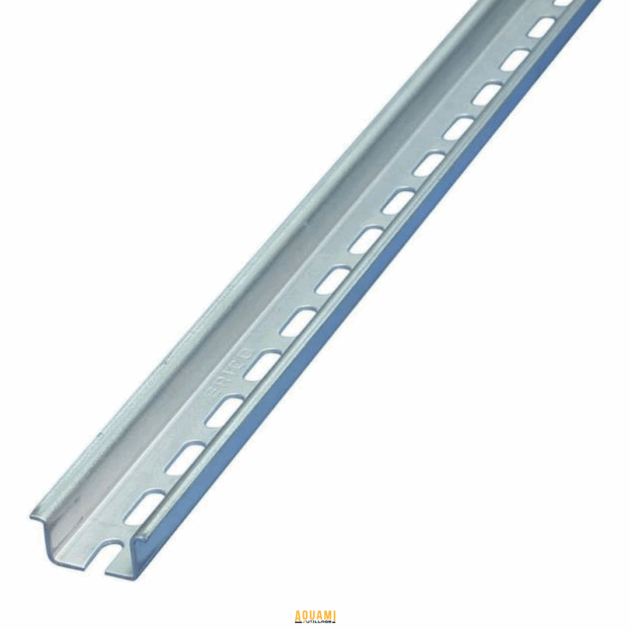 "Rail Omega 2M – Rail métallique de haute qualité, idéal pour diverses applications industrielles ou de construction. Résistant et durable. Disponible chez Outillage Aouami."