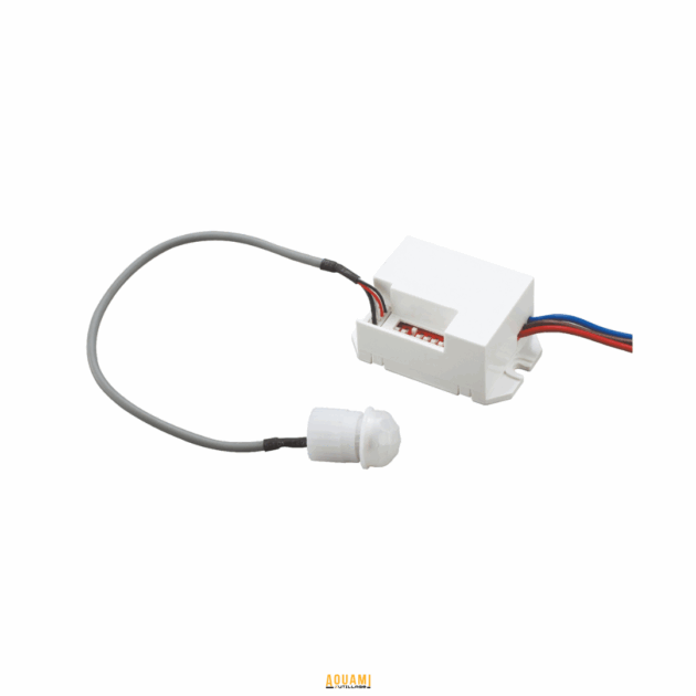 "Détecteur de mouvement encastré mini – Capteur discret et performant pour l'automatisation de l'éclairage. Compact, efficace et facile à installer. Disponible chez Outillage Aouami."