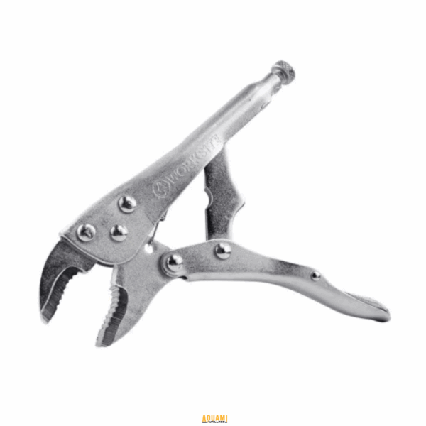 "Pince à étau – Outil polyvalent avec mâchoires pour maintenir fermement les pièces lors de travaux de serrage. Idéale pour les applications de fixation. Disponible chez Outillage Aouami."