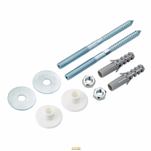 "Fixation lavabo – Kit de fixation conçu pour installer solidement un lavabo. Assure une installation stable et sécurisée. Disponible chez Outillage Aouami."