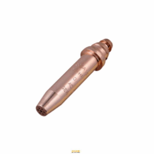 "Bec de chalumeau acétylène – Accessoire essentiel pour chalumeaux, conçu pour utiliser l’acétylène comme gaz combustible. Idéal pour les travaux de soudage, brasage, et découpe nécessitant une flamme intense et une chaleur précise. Disponible chez Outillage Aouami."