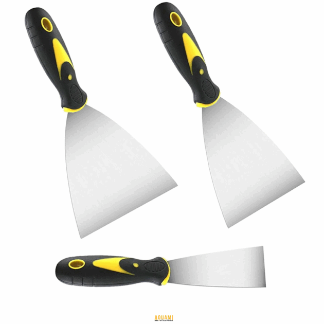 "Spatule en plastique – Outil léger et pratique pour étaler, appliquer et lisser divers matériaux. Idéale pour les travaux de finition, peinture ou travaux manuels. Disponible chez Outillage Aouami."