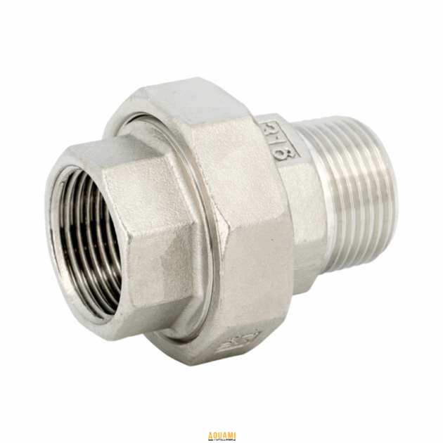 "Raccord union pression – Compatible avec le cuivre et le galvanisé, idéal pour des connexions étanches et résistantes en plomberie. Disponible chez Outillage Aouami."