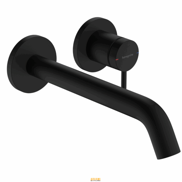 "Mitigeur cuisine encastré rond noir – Design élégant et moderne, idéal pour une cuisine épurée et fonctionnelle. Robuste, durable et facile à utiliser. Disponible chez Outillage Aouami."