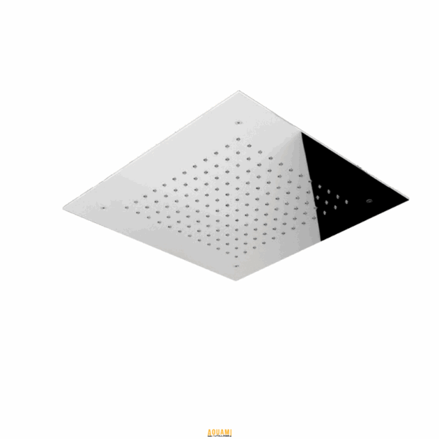 "Pommeau de douche carré encastrable inox – Design moderne en inox pour une douche élégante et pratique. Facile à installer et durable. Disponible chez Outillage Aouami."