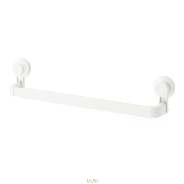 "Porte-serviette Smart blanc plastique – Accessoire pratique et élégant pour organiser vos serviettes. Design moderne et facile à installer. Disponible chez Outillage Aouami."