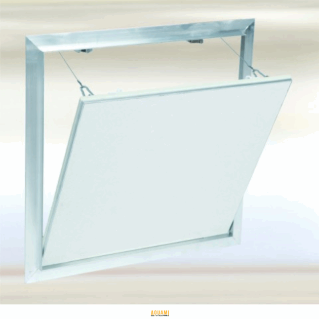 "Trappe de visite – Solution pratique et discrète pour l’accès aux installations cachées. Facile à installer et à utiliser, idéale pour les murs et plafonds. Disponible chez Outillage Aouami."