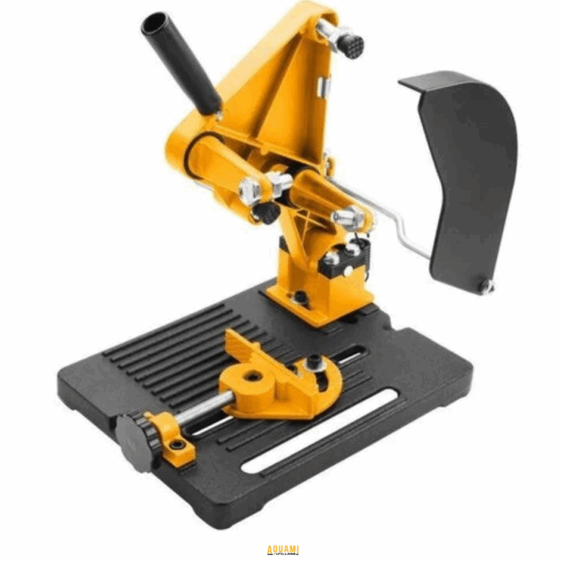 "Support meuleuse 125 mm vers tronçonneuse – Accessoire permettant de transformer une meuleuse 125 mm en tronçonneuse pour couper divers matériaux. Pratique et robuste. Disponible chez Outillage Aouami."