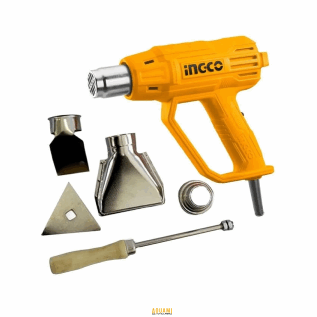 "Décapeur thermique 2000W, idéal pour enlever peinture, vernis et colles, ou pour souder et former le plastique. Disponible chez Outillage Aouami."