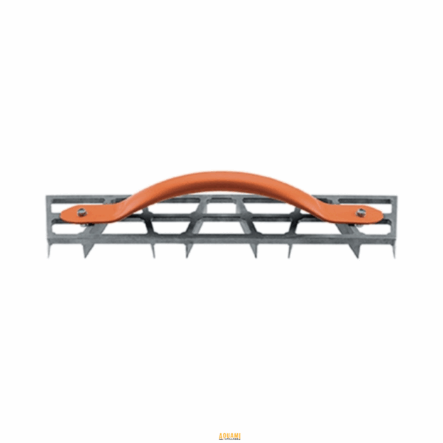 "Guillaume de plâtrier métallique Plattoire Kapriol, conçu pour les travaux de plâtrage, idéal pour lisser et niveler les surfaces en plâtre. Outil robuste et durable. Disponible chez Outillage Aouami."