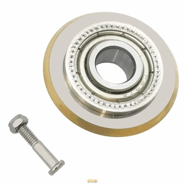 "Lame de couteau pour coupe-carreaux, rondelle 22x06x2mm, idéale pour des coupes précises et nettes dans les carreaux. Parfaite pour les travaux de carrelage et de rénovation. Disponible chez Outillage Aouami."