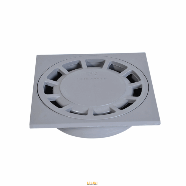 "Siphon de cour simple 10/10, 15/15, 20/20, pour les installations de drainage, disponible chez Outillage Aouami."