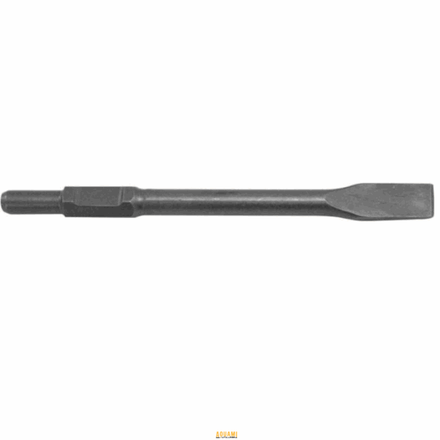 "Burin pour marteau piqueur 35mm, dimensions 17x350 mm, idéal pour les travaux de démolition sur béton et pierre. Disponible chez Outillage Aouami."