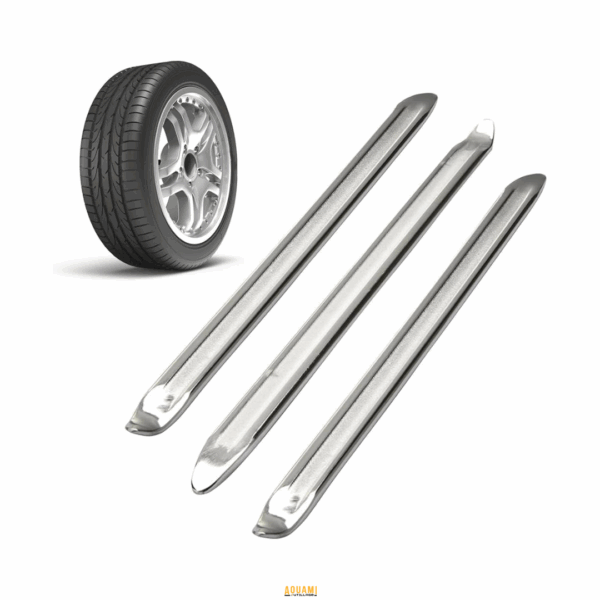 "Jeu de 3 démonte-pneus de première qualité, parfait pour les travaux de réparation de pneus. Disponible chez Outillage Aouami."