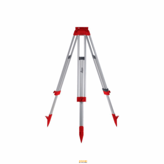 "Trépied en aluminium pour niveau laser – Hauteur réglable de 0,55m à 1,45m. Léger, stable et robuste, idéal pour les travaux de précision. Disponible chez Outillage Aouami."
