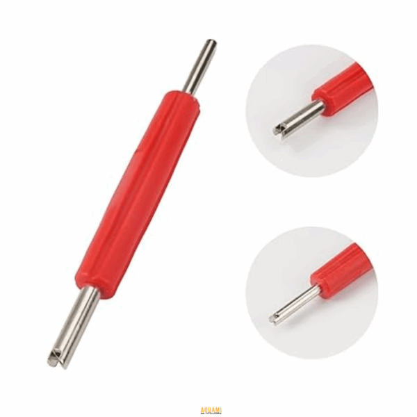 "Ouvre-valve pneu stylo 1 voie – Outil compact et pratique pour l'ouverture des valves de pneus. Conçu pour un usage facile et efficace. Disponible chez Outillage Aouami."