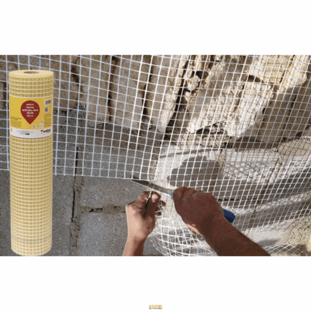 "Trame de façade en fibre de verre, renfort pour enduit et isolation thermique extérieure (ITE)."