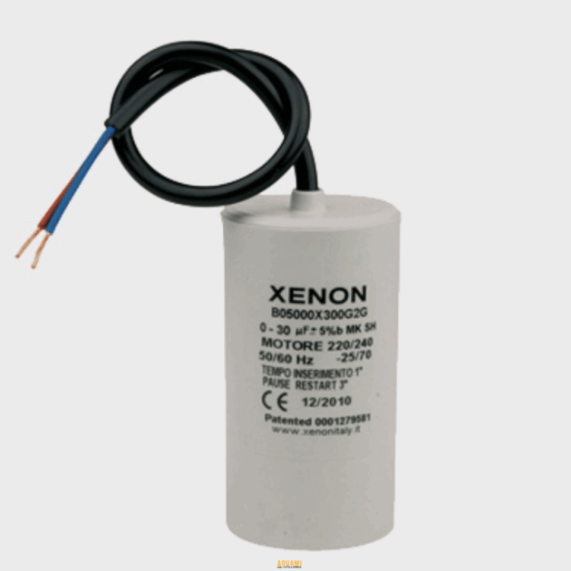 "Condensateur pour moteur électrique, pièce de démarrage ou de fonctionnement."