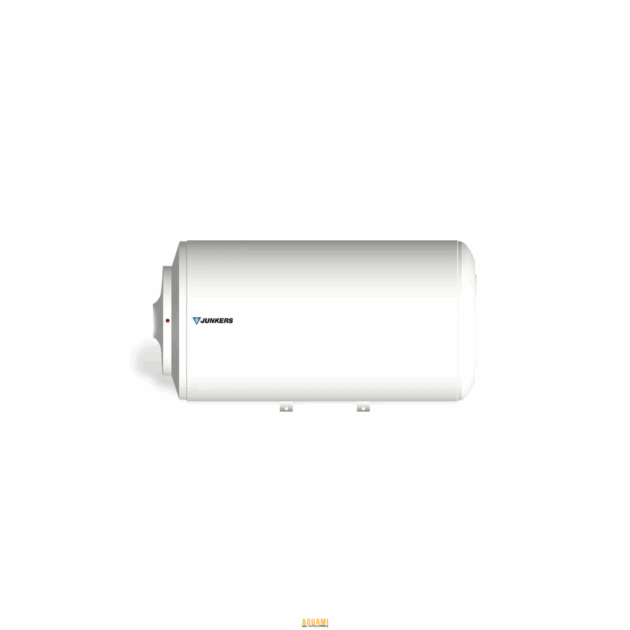 "Chauffe-eau électrique Junkers Bosch 100L, modèle vertical, finition blanche."
