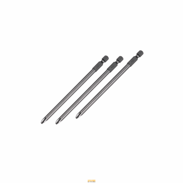 "Embout de vissage long PH2, 90 mm, pour vis cruciformes – compatible avec visseuse électrique."