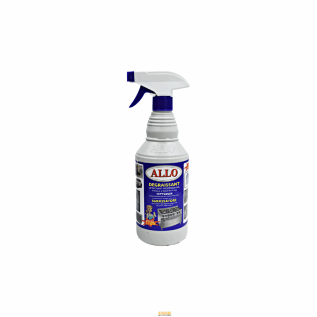 "Dégraissant ALLO 750 ml – spray nettoyant puissant pour graisses et saletés tenaces."