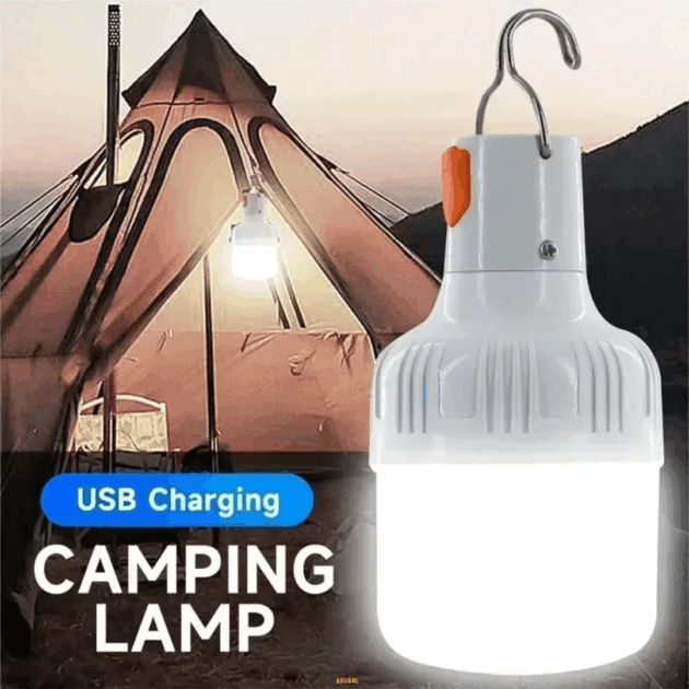 "Lampe LED rechargeable avec port USB – éclairage portable pour usage domestique ou professionnel."