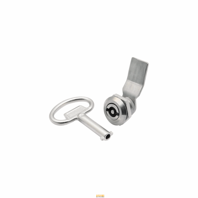 Clé et serrure pour coffret – système de verrouillage en métal pour armoire électrique ou boîtier de commande.