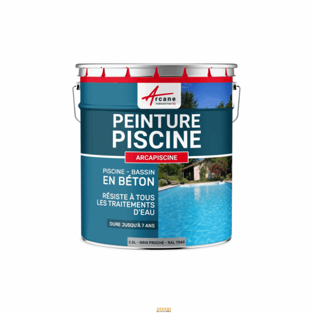 Peinture spéciale piscine avec diluant – protection et finition étanche pour bassin béton ou carrelé.