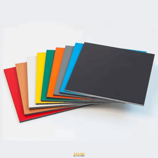 Panneau composite aluminium ALUCOBOND 2.44 x 1.22 m pour façade et décoration