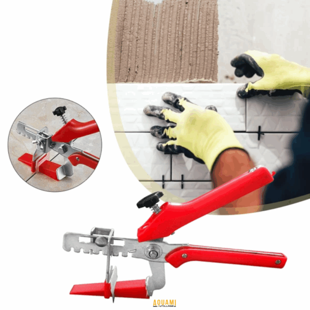 Pince de nivellement pour carrelage avec clips et cales – Outil de pose précis