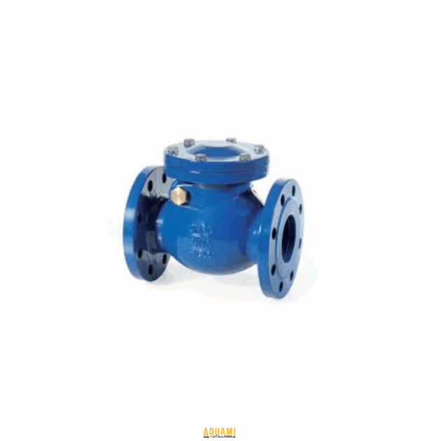 Clapet anti-retour DN100 PN16 en acier inoxydable, conçu pour systèmes de canalisation haute pression.