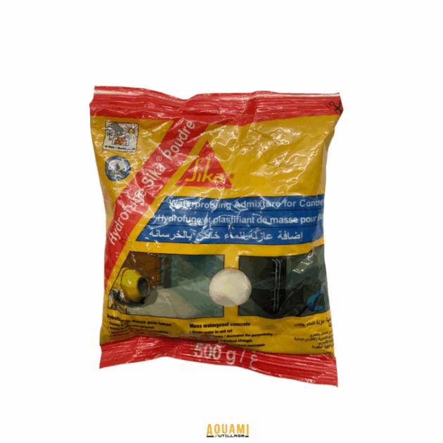Hydrofuge en poudre SIKA 500g – additif d’étanchéité pour béton et mortier