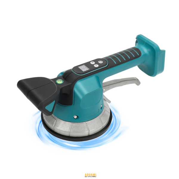 "Vibreur de carrelage 21V – Outil puissant et ergonomique pour assurer un parfait ajustement des carreaux. Idéal pour les travaux de carrelage professionnels. Disponible chez Outillage Aouami."
