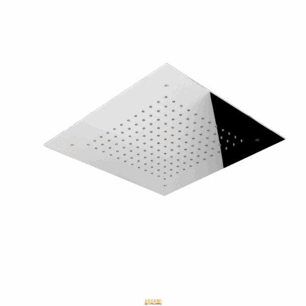 "Pommeau de douche carré encastrable inox – Design moderne en inox pour une douche élégante et pratique. Facile à installer et durable. Disponible chez Outillage Aouami."