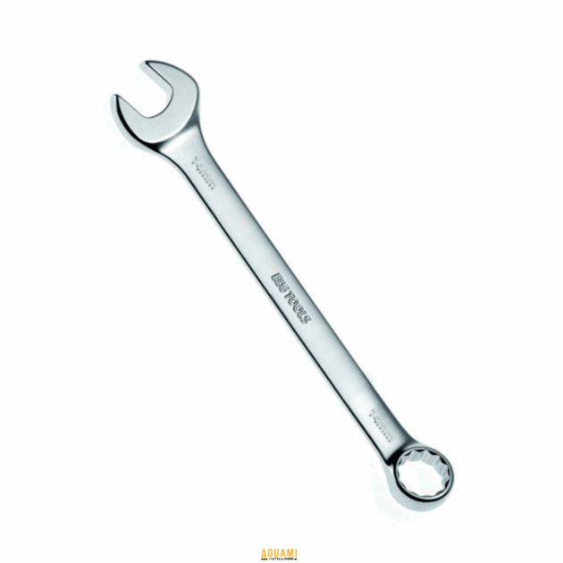 "Clé mixte, un outil polyvalent combinant une clé plate et une clé à œil pour un usage pratique et efficace. Idéale pour les travaux de plomberie, mécanique et construction. Disponible chez Outillage Aouami."