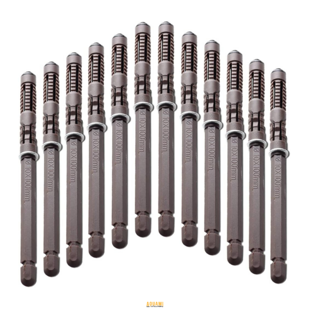 "Supports d'étagère flottants en bois invisibles, pour une installation élégante et moderne. Disponible chez Outillage Aouami."