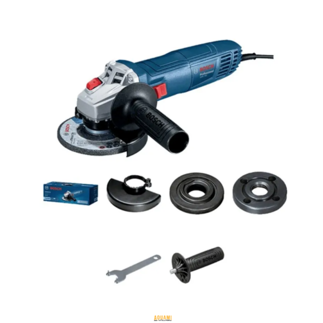 "Meuleuse Bosch GWS 700, 710W, disque 115 mm, parfaite pour les travaux de découpe, ponçage et ébarbage. Disponible chez Outillage Aouami."