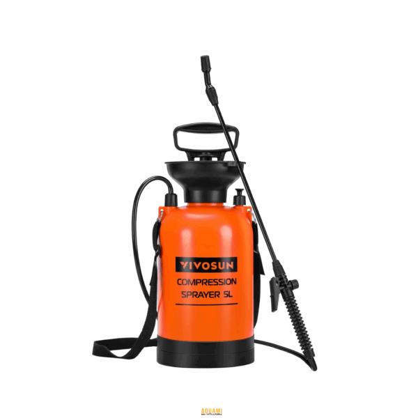 "Pompe vaporisateur 5L pour eau – Idéale pour l’arrosage, le nettoyage et l’application de produits liquides. Pratique, légère et facile à utiliser. Disponible chez Outillage Aouami."