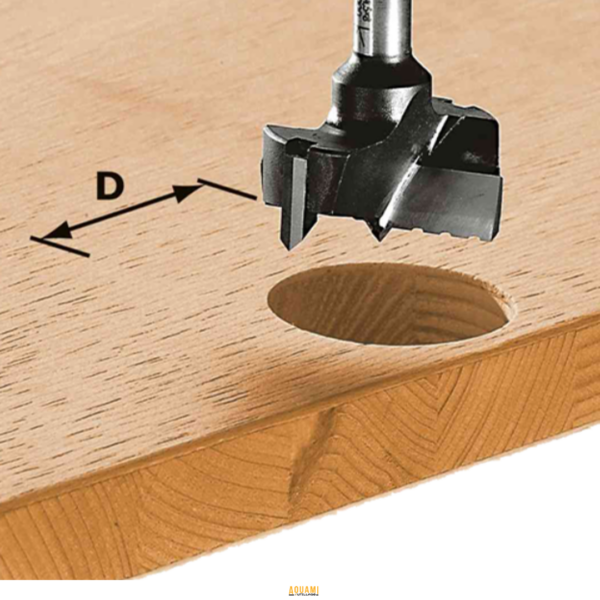 Fraise à bois 35 mm pour charnière – disponible chez Outillage Aouami.