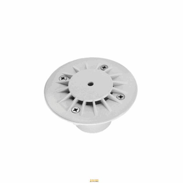 Bouche de refoulement pour piscine en ABS blanc, à coller ou à visser.