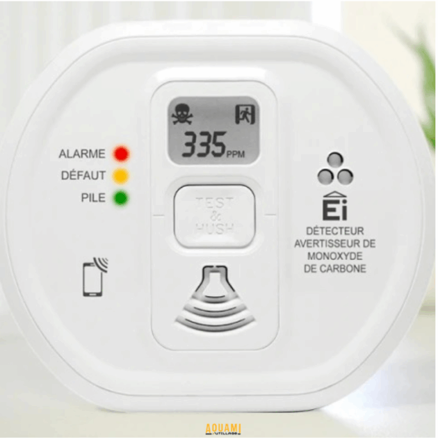 Détecteur de monoxyde de carbone pour sécurité maison et appareils à gaz