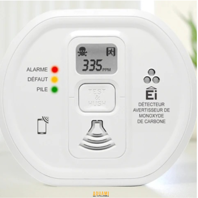 Détecteur de monoxyde de carbone pour sécurité maison et appareils à gaz