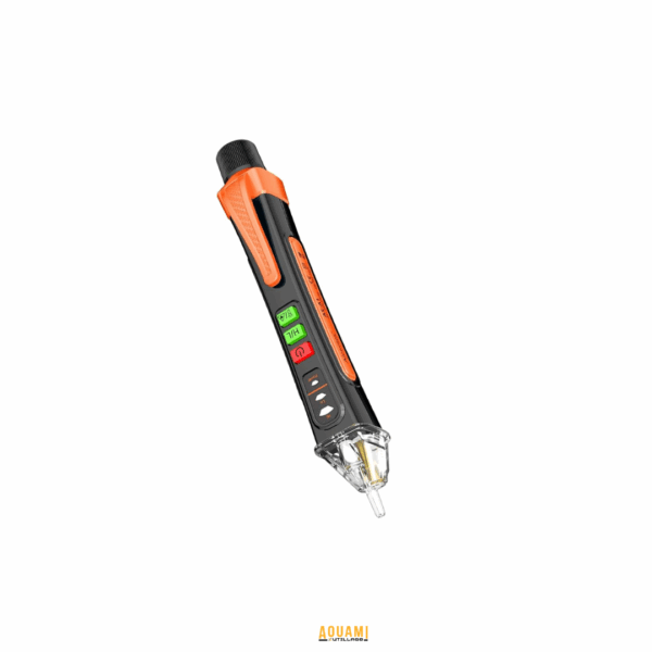 Stylo testeur de tension sans contact 12V à 1000V – détecteur électrique avec alerte visuelle et sonore.