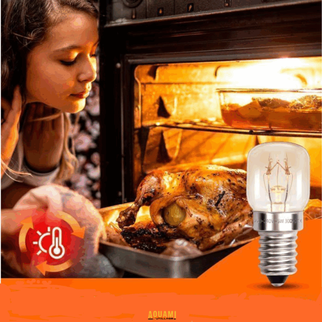 Lampe E14 25W 220V T22 spéciale four – ampoule résistante haute température