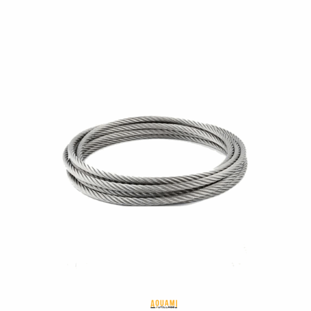 Câble acier inox A4-316 – haute résistance anticorrosion pour usage marin et industriel