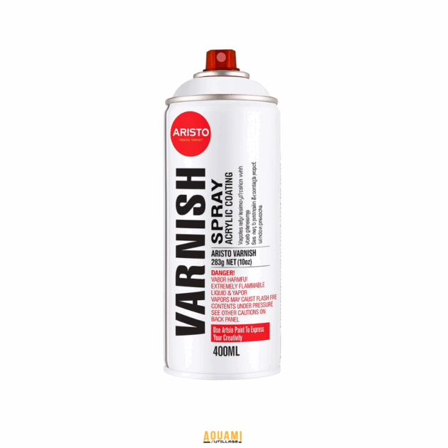 Vernis aérosol transparent clair – protection et finition brillante pour bois, métal et plastique