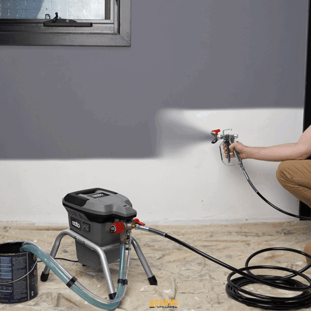 Machine Airless peinture 1500W – pulvérisateur professionnel 2,8 L/min