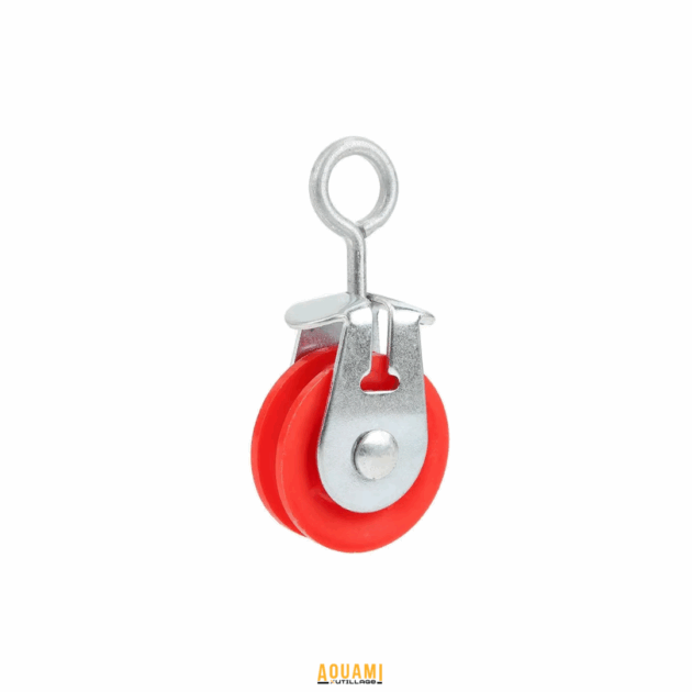 Mini poulie en métal – accessoire compact pour levage et guidage de câbles